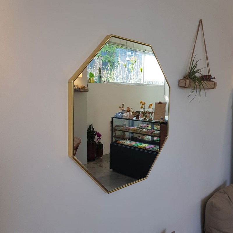 아트벨라 골드 정팔각 거울 600x600