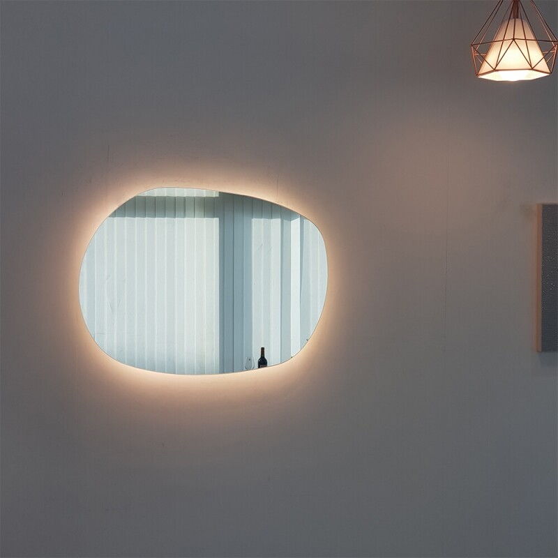아트벨라 노프레임 사각 비정형 모션 인식 LED 거울