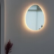 아트벨라 노프레임 에그 비정형 LED 거울