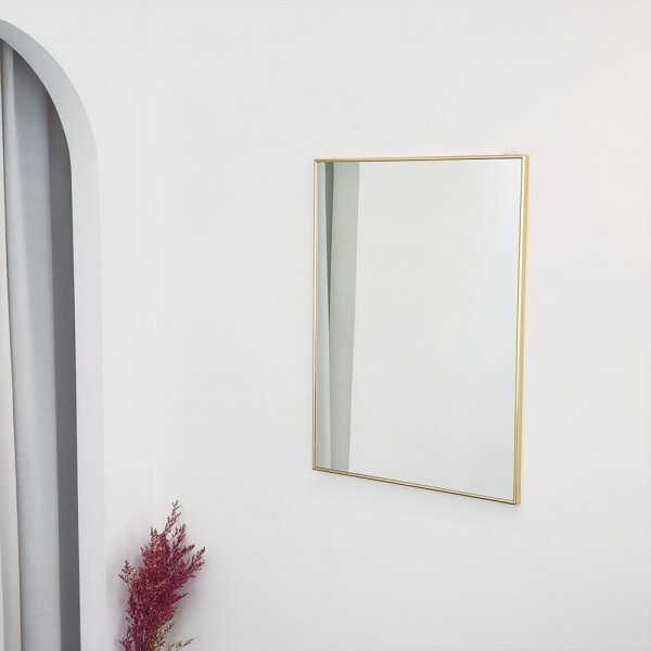 아트벨라,아트벨라 골드 사각  거울 600x800